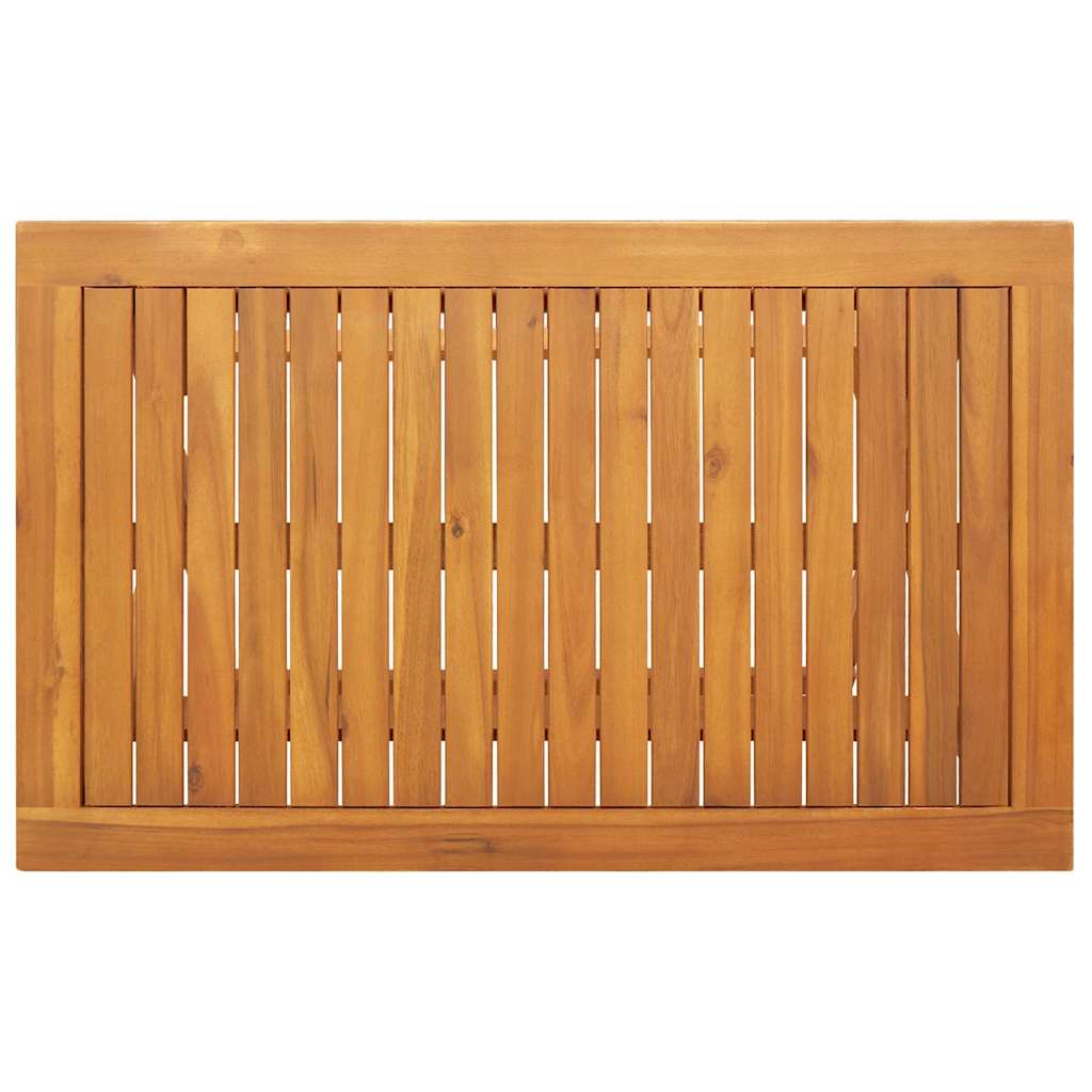 Bistroset met kussen 5 pcs Olie naturel Massief Acaciahout is nu te koop bij PeponiXL, paradijselijk wonen!