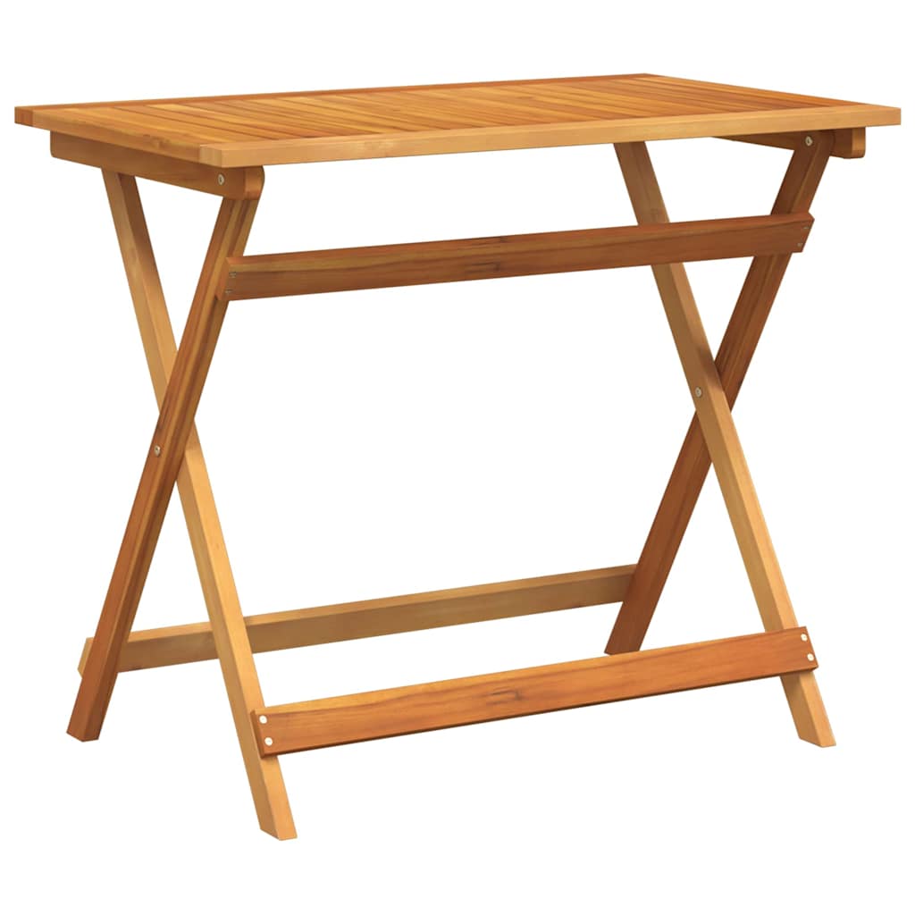 Bistroset met kussen 5 pcs Olie naturel Massief Acaciahout is nu te koop bij PeponiXL, paradijselijk wonen!