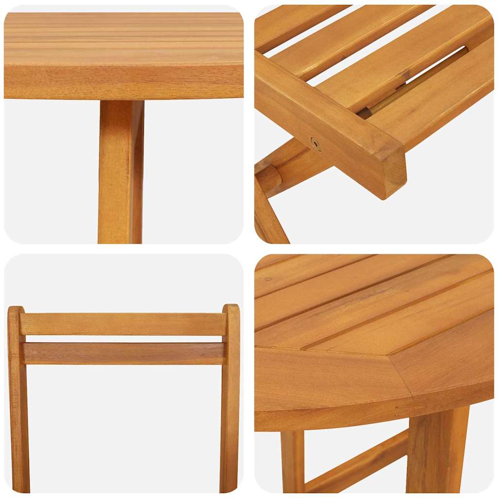 Bistroset 3 pcs Olie naturel Massief Acaciahout is nu te koop bij PeponiXL, paradijselijk wonen!