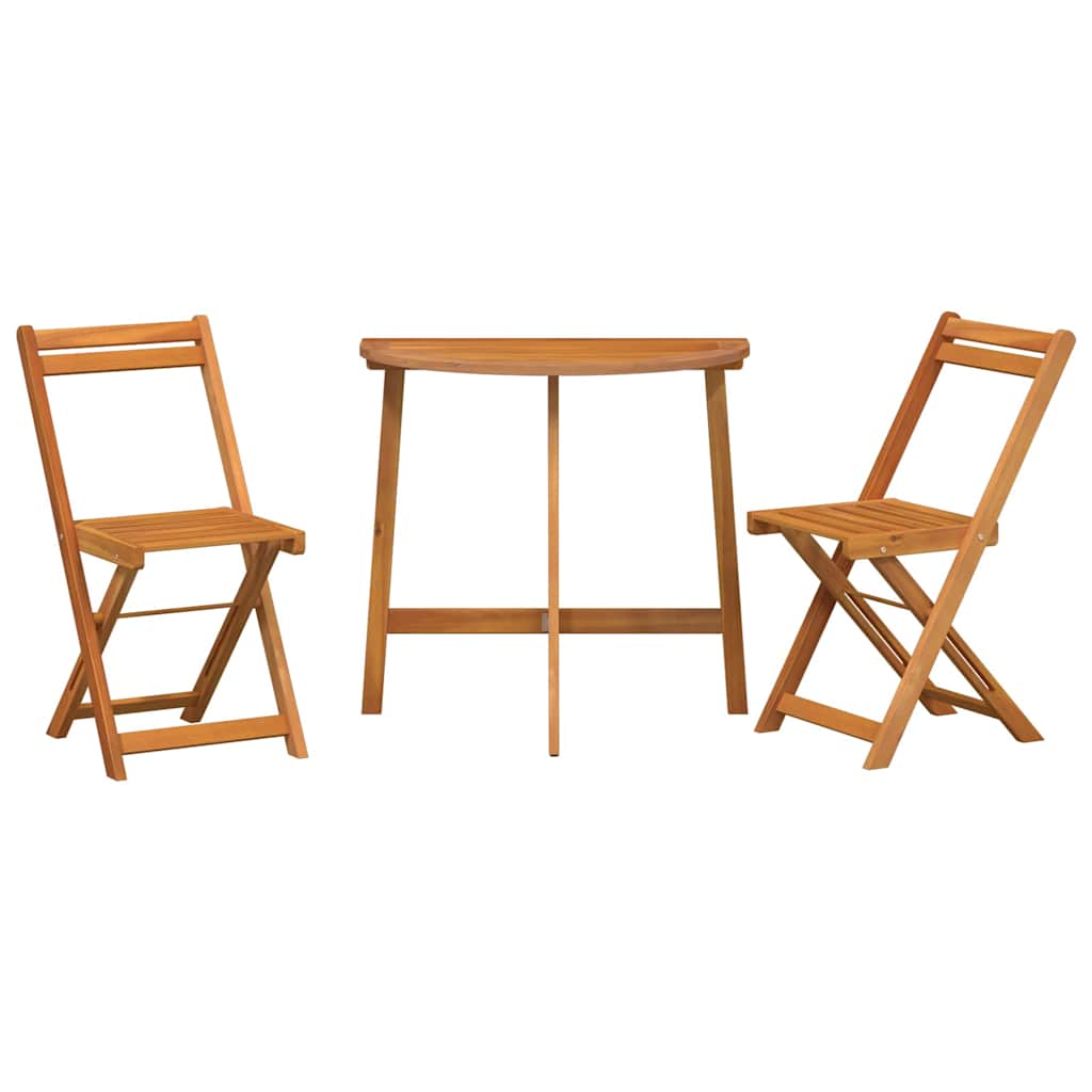 Bistroset 3 pcs Olie naturel Massief Acaciahout is nu te koop bij PeponiXL, paradijselijk wonen!