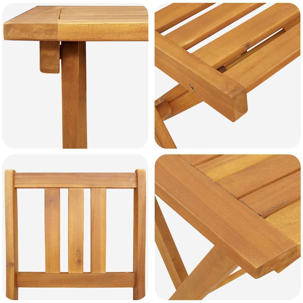 Bistroset 3 pcs Olie naturel Massief Acaciahout is nu te koop bij PeponiXL, paradijselijk wonen!