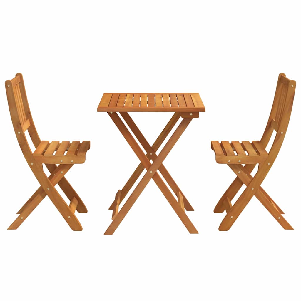 Bistroset 3 pcs Olie naturel Massief Acaciahout is nu te koop bij PeponiXL, paradijselijk wonen!