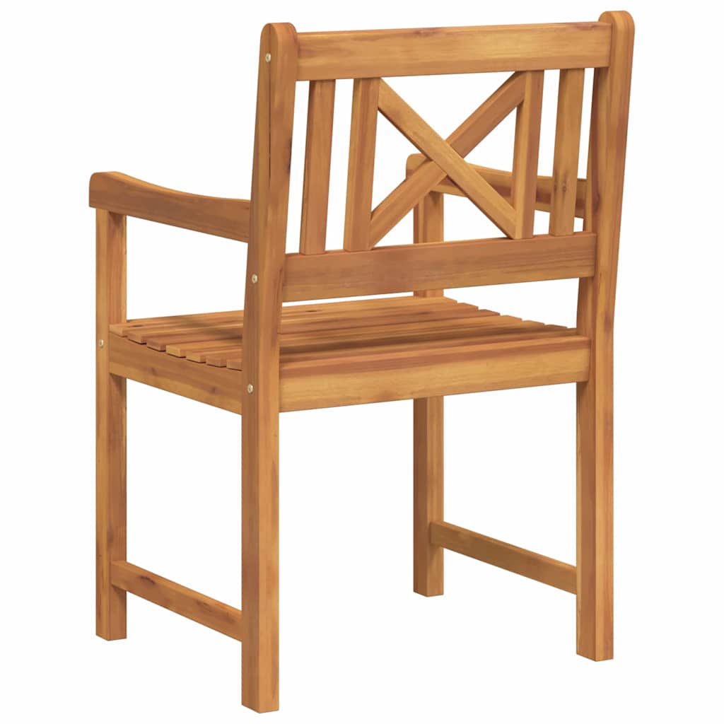 Tuinbank 2 pcs Naturel 56 x 55,5 x 90 cm Massief Acaciahout is nu te koop bij PeponiXL, paradijselijk wonen!