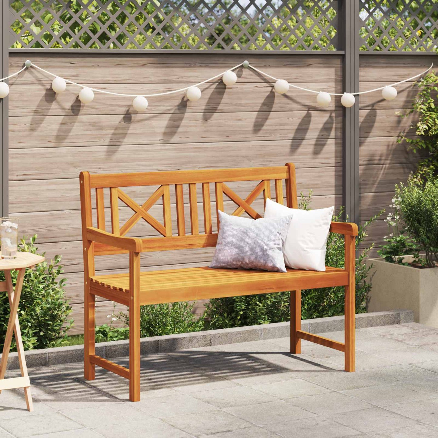 Tuinbank Naturel 110 x 56 x 90 cm Massief Acaciahout is nu te koop bij PeponiXL, paradijselijk wonen!