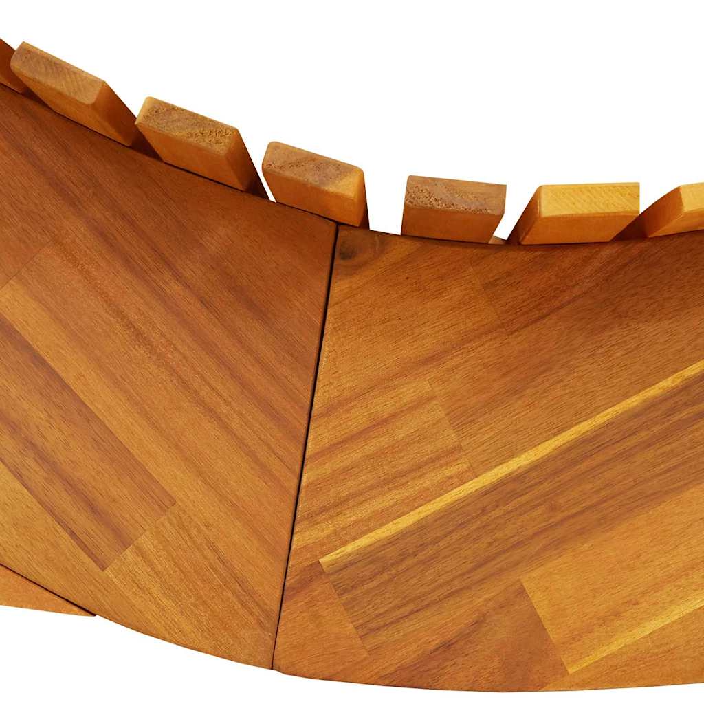 Lounger 2 pcs Bruin 154 x 60 x 74 cm Massief Acaciahout is nu te koop bij PeponiXL, paradijselijk wonen!