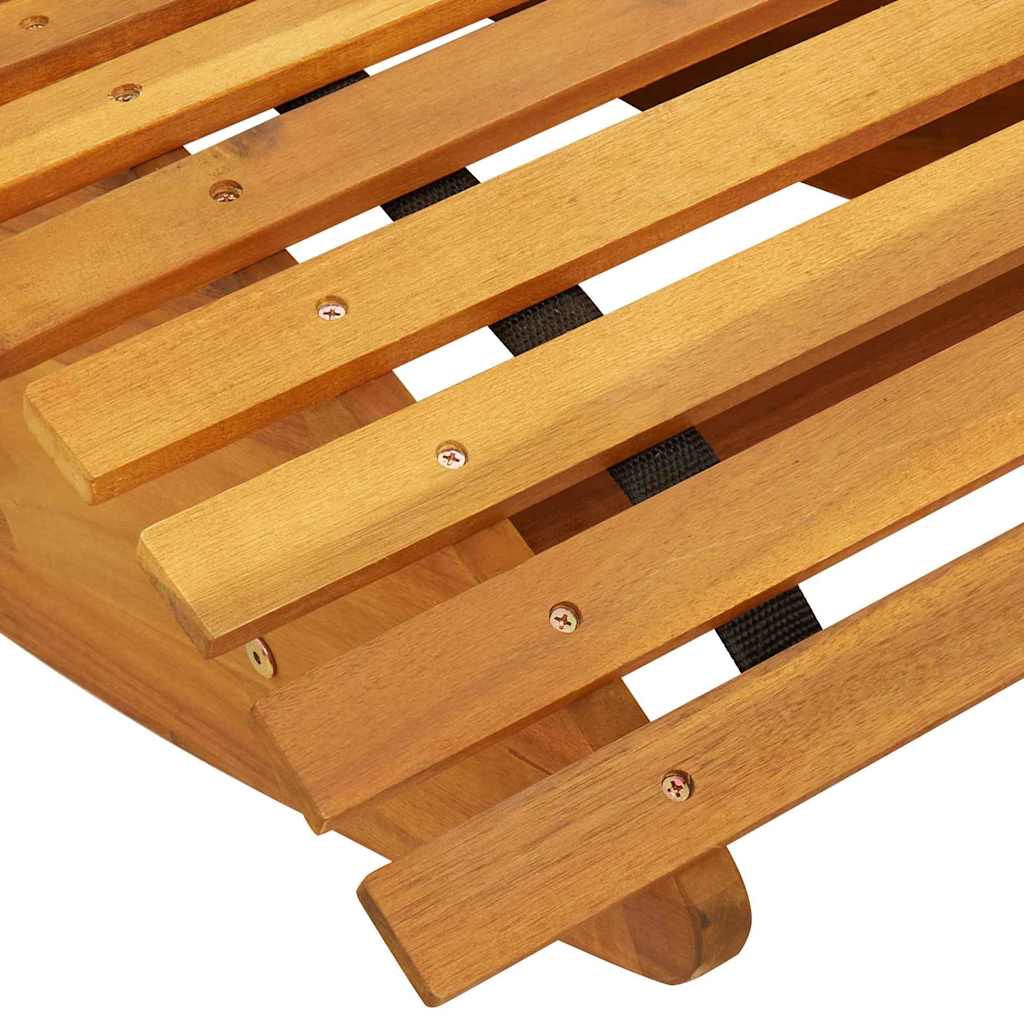 Lounger 2 pcs Bruin 154 x 60 x 74 cm Massief Acaciahout is nu te koop bij PeponiXL, paradijselijk wonen!