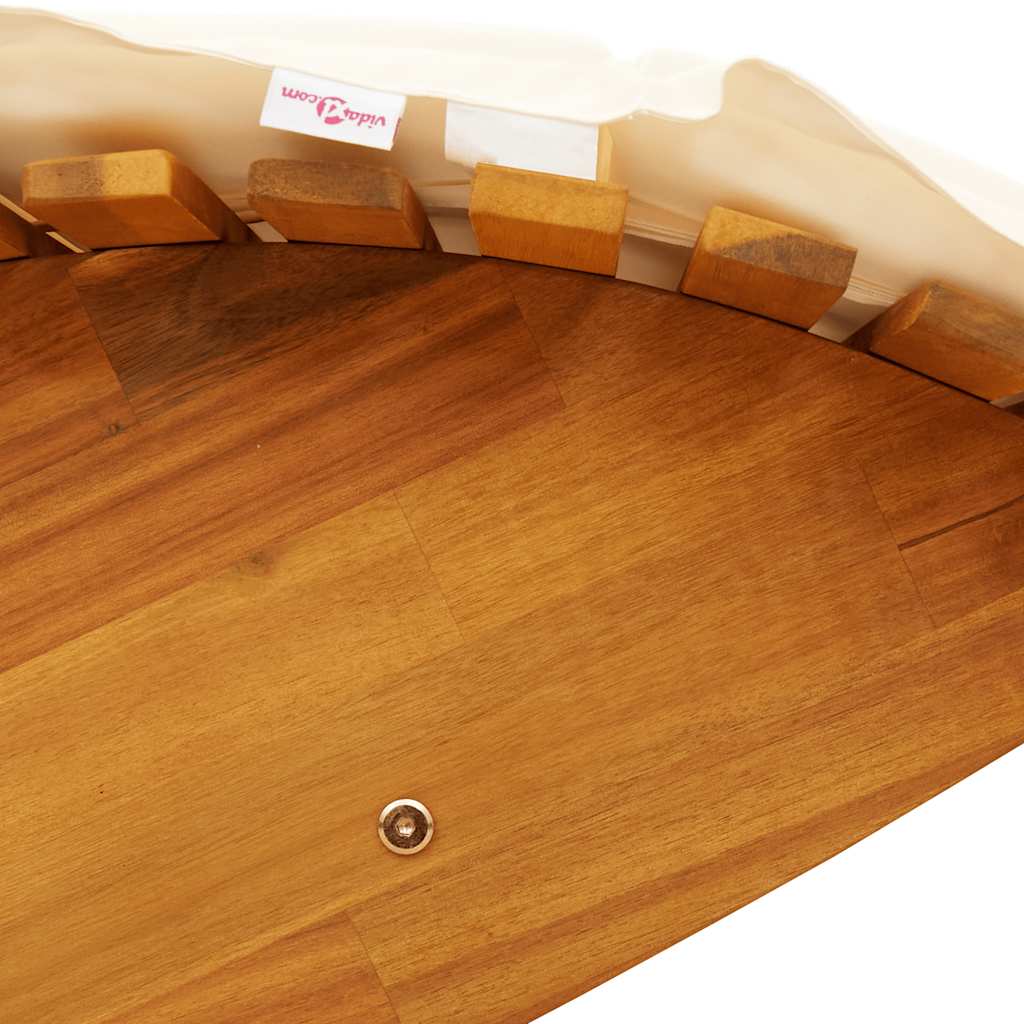 Ligbed schommelend met kussen massief acaciahout is nu te koop bij PeponiXL, paradijselijk wonen!