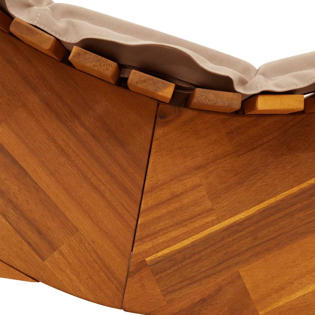 Ligbed schommelend met kussen massief acaciahout is nu te koop bij PeponiXL, paradijselijk wonen!