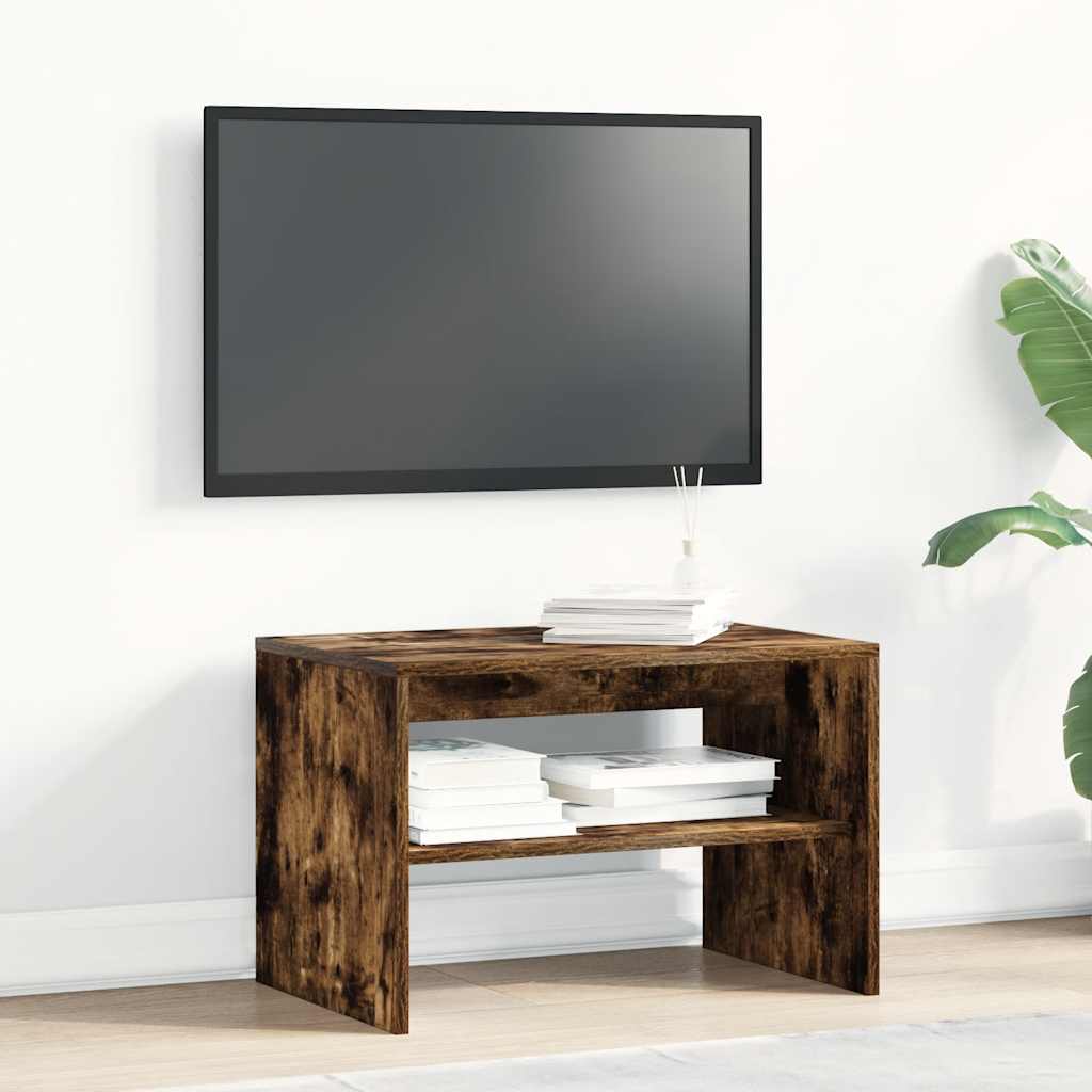 Tv-meubel 60x40x40 cm bewerkt hout gerookt eikenkleurig is nu te koop bij PeponiXL, paradijselijk wonen!