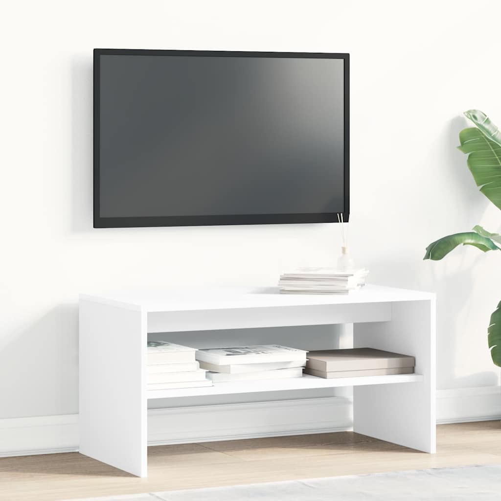 Tv-meubel 80x40x40 cm bewerkt hout wit is nu te koop bij PeponiXL, paradijselijk wonen!