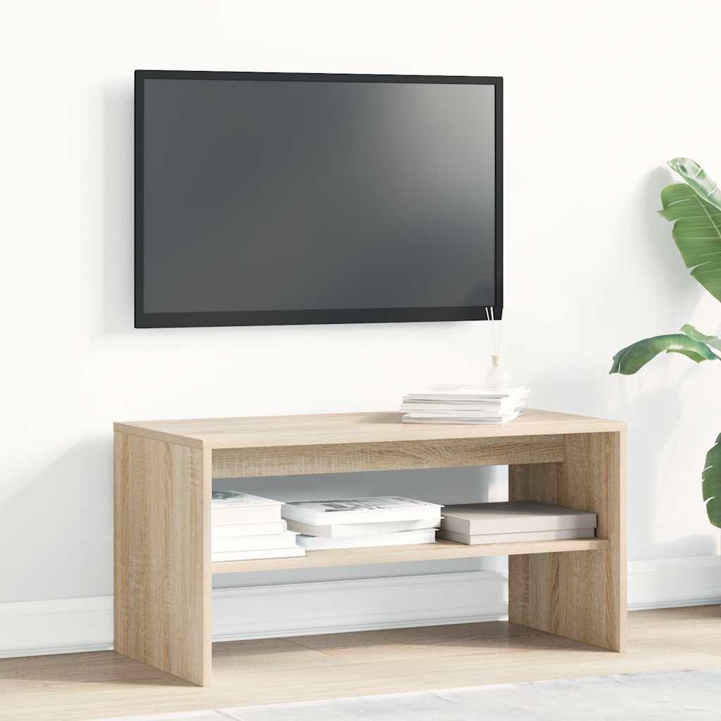 Tv-meubel 80x40x40 cm bewerkt hout sonoma eikenkleurig is nu te koop bij PeponiXL, paradijselijk wonen!
