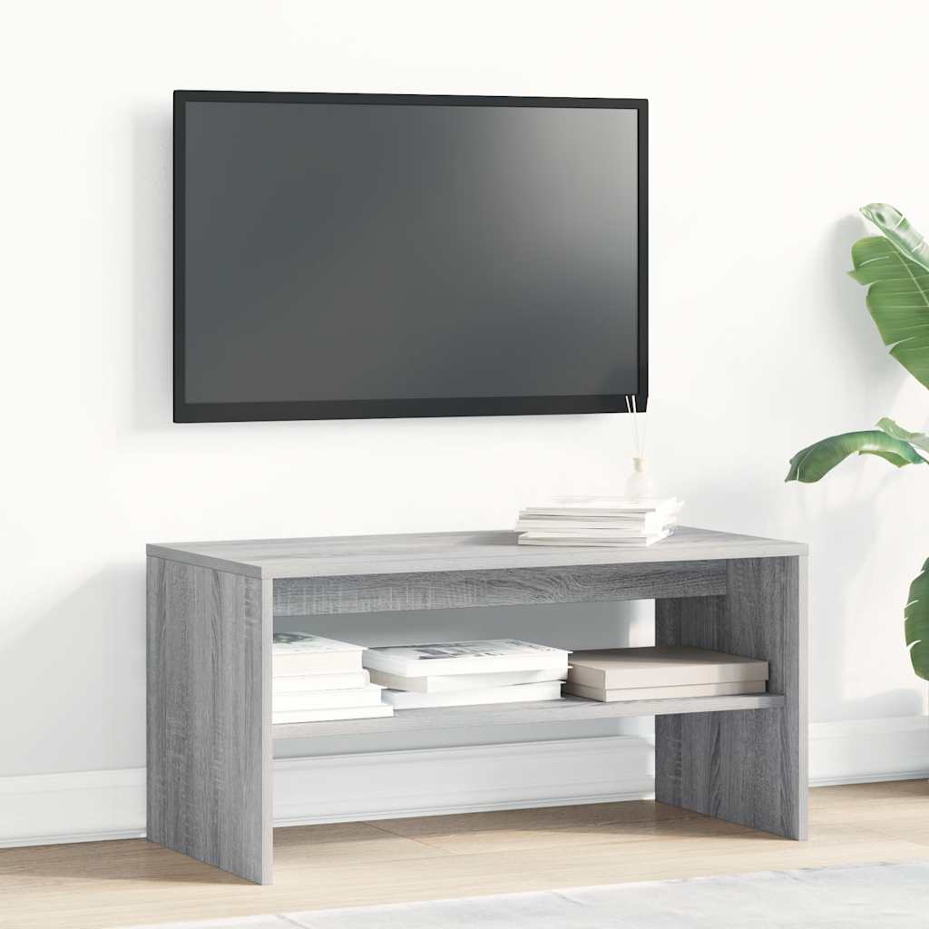 Tv-meubel 80x40x40 cm bewerkt hout grijs sonoma eikenkleurig is nu te koop bij PeponiXL, paradijselijk wonen!