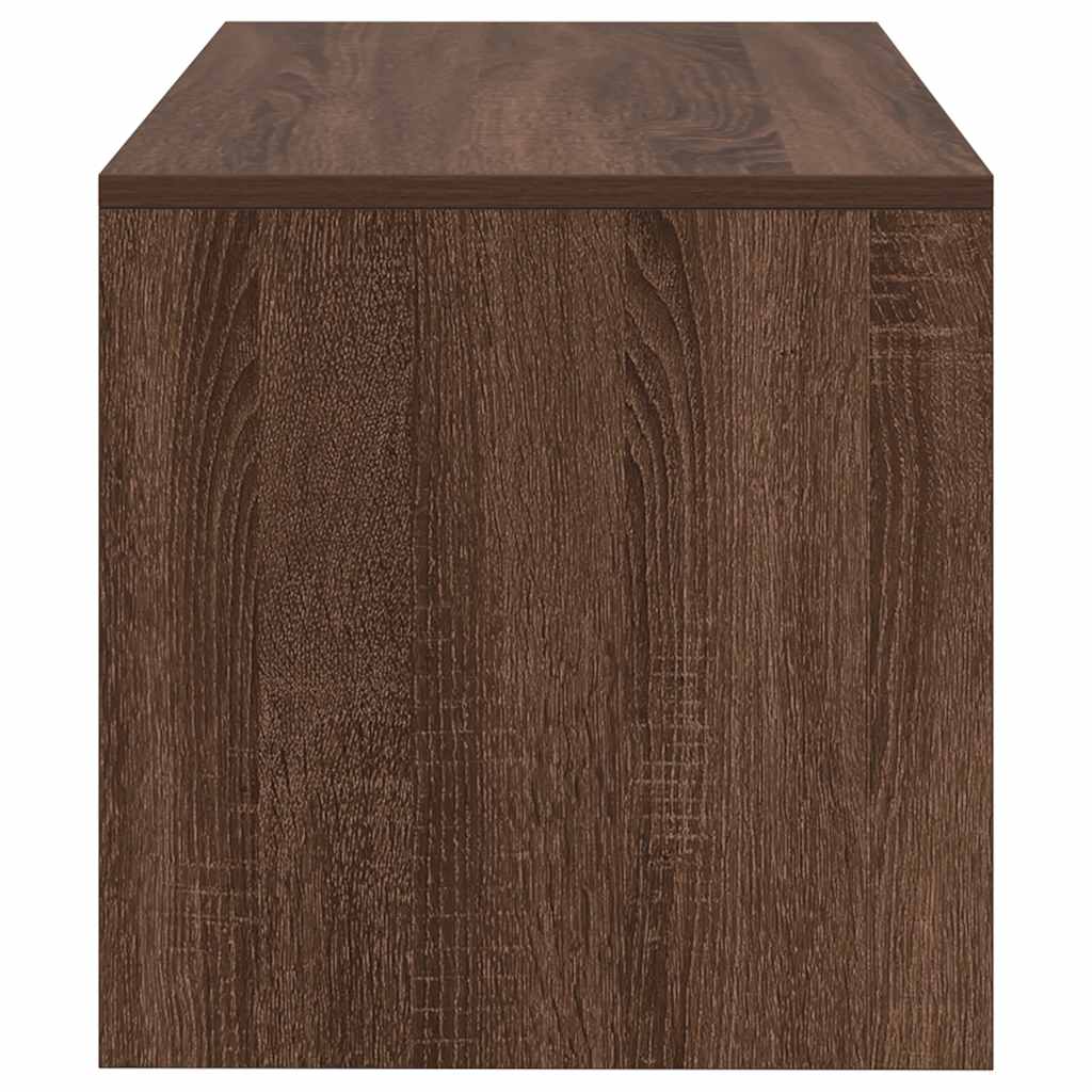 Tv-meubel 80x40x40 cm bewerkt hout bruin eikenkleur is nu te koop bij PeponiXL, paradijselijk wonen!