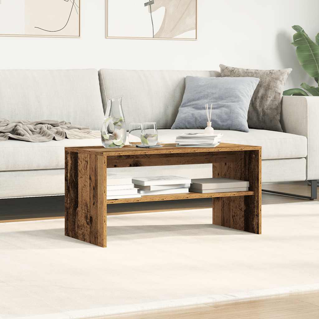 Tv-meubel 80x40x40 cm bewerkt hout oud houtkleurig is nu te koop bij PeponiXL, paradijselijk wonen!