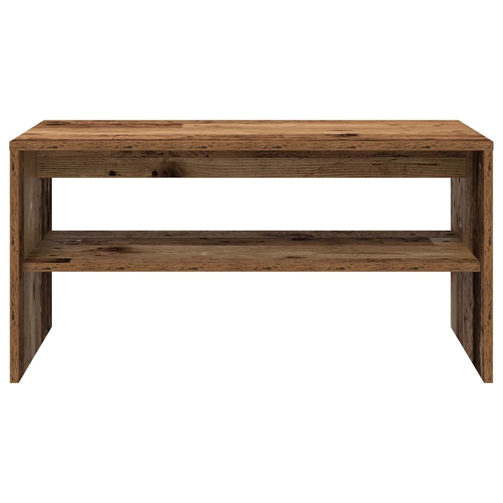 Tv-meubel 80x40x40 cm bewerkt hout oud houtkleurig is nu te koop bij PeponiXL, paradijselijk wonen!