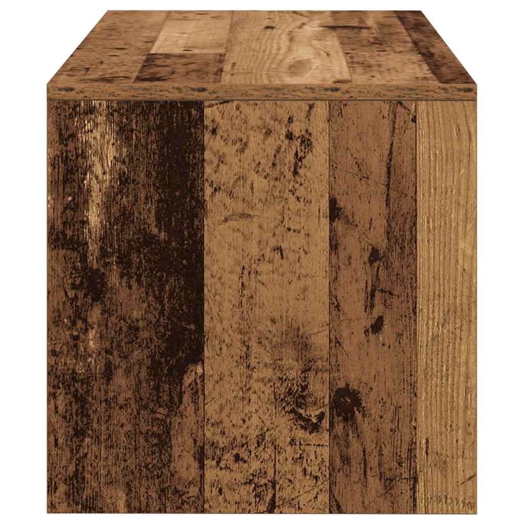 Tv-meubel 80x40x40 cm bewerkt hout oud houtkleurig is nu te koop bij PeponiXL, paradijselijk wonen!