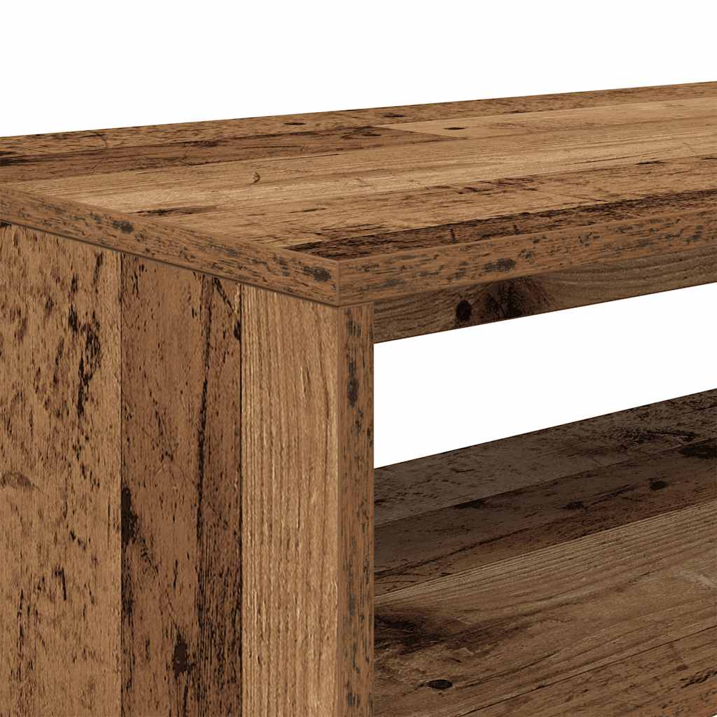 Tv-meubel 80x40x40 cm bewerkt hout oud houtkleurig is nu te koop bij PeponiXL, paradijselijk wonen!