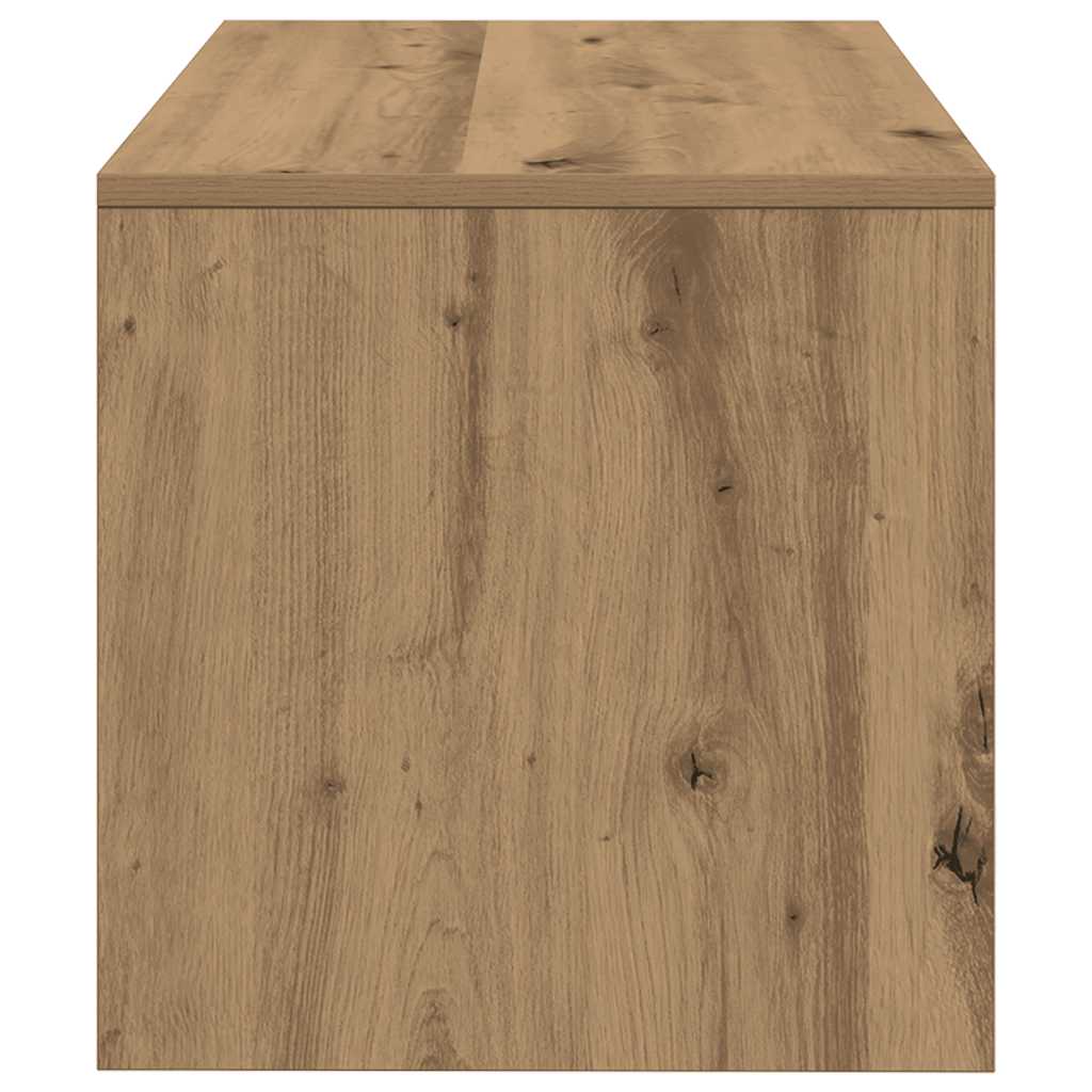 Tv-meubel 80x40x40 cm bewerkt hout artisanaal eikenkleur is nu te koop bij PeponiXL, paradijselijk wonen!