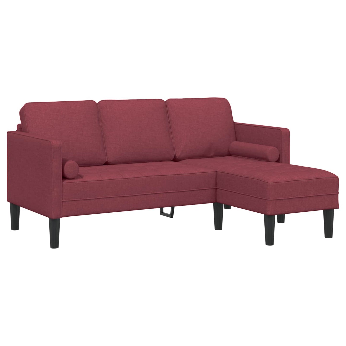 Bankstel met kussen 2 pcs Wijnrood Polyester is nu te koop bij PeponiXL, paradijselijk wonen!
