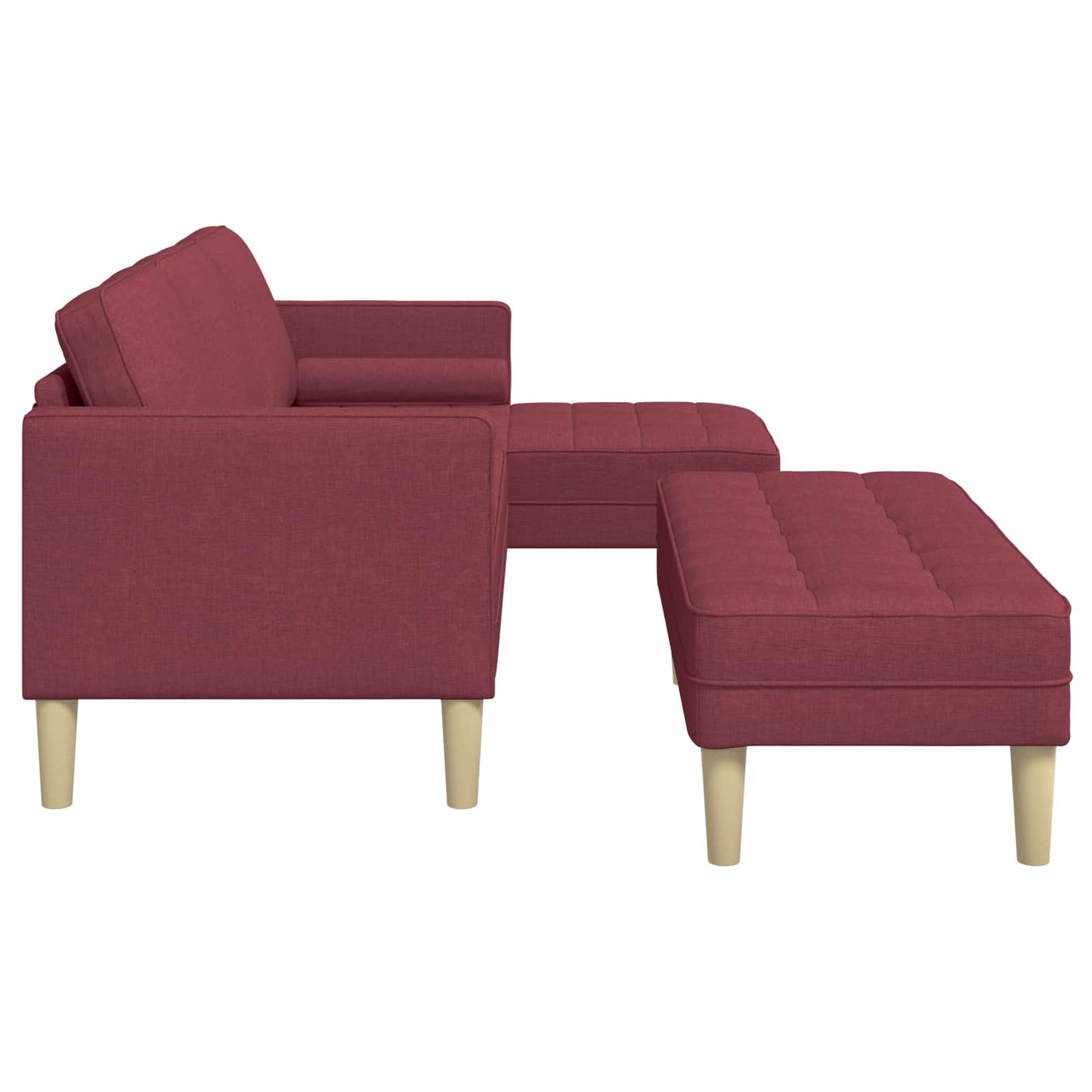 Bankstel met kussen 2 pcs Wijnrood Polyester is nu te koop bij PeponiXL, paradijselijk wonen!