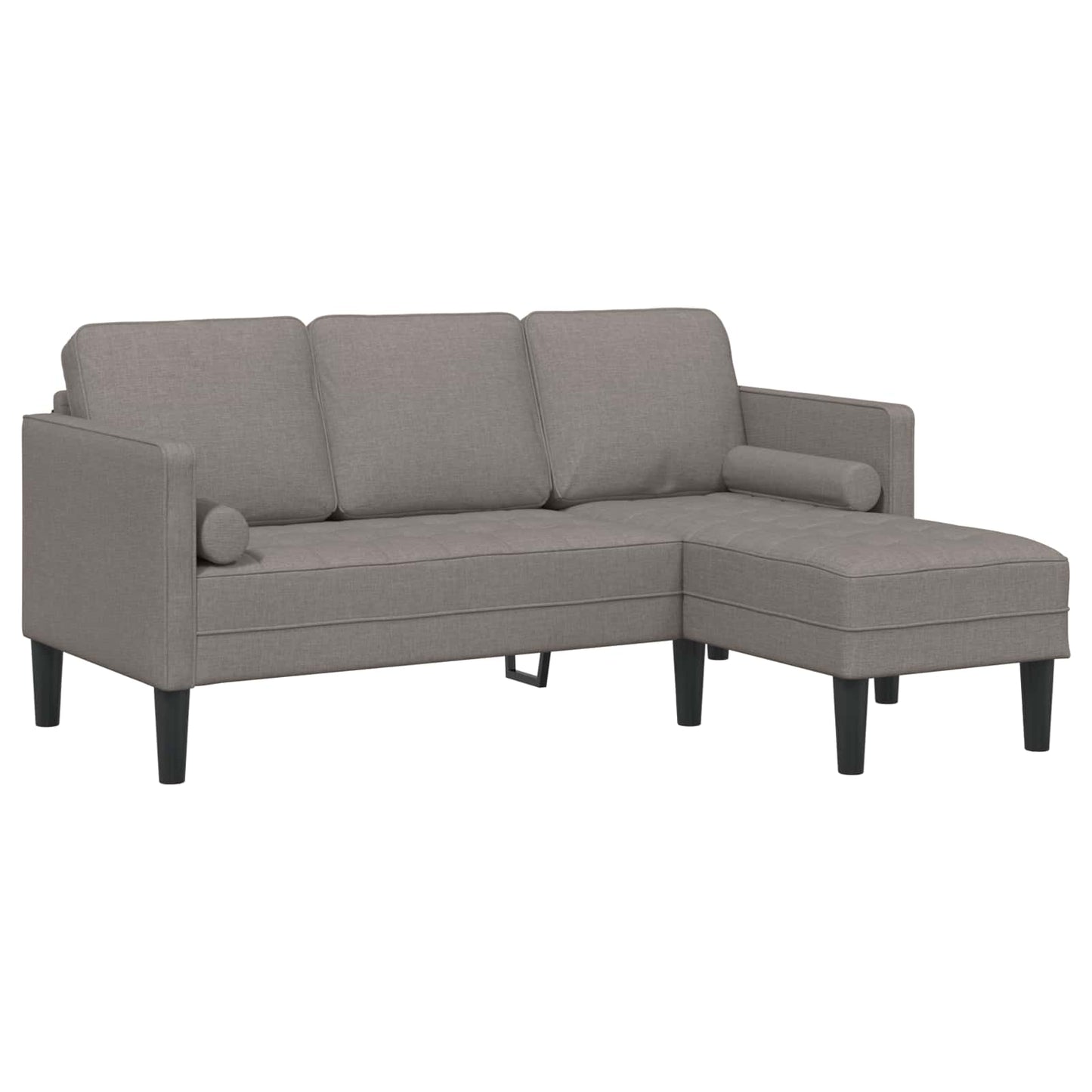 Bankstel met kussen 2 pcs Taupe Polyester is nu te koop bij PeponiXL, paradijselijk wonen!