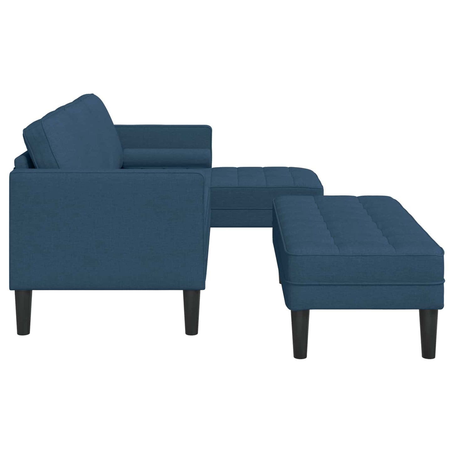 Bankstel met kussen 2 pcs Blauw Polyester is nu te koop bij PeponiXL, paradijselijk wonen!