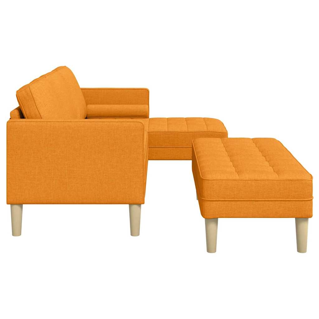 Bankstel met kussen 2 pcs Donkergeel Polyester is nu te koop bij PeponiXL, paradijselijk wonen!