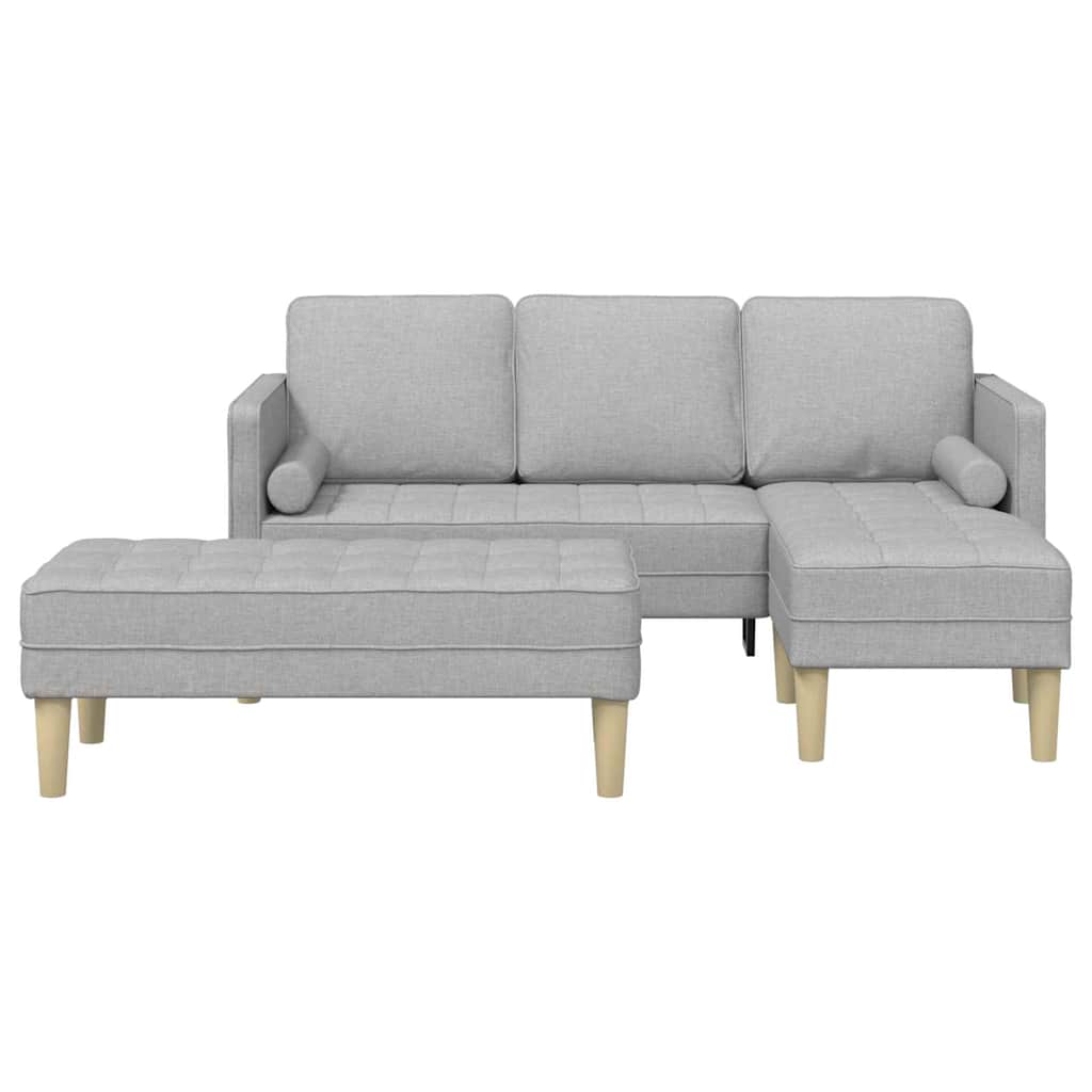 Bankstel 2 pcs Wolkengrijs 173 x 131 x 67 cm Polyester is nu te koop bij PeponiXL, paradijselijk wonen!