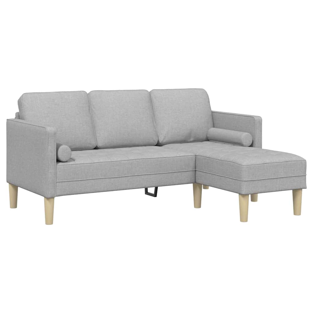 Bankstel 2 pcs Wolkengrijs 173 x 131 x 67 cm Polyester is nu te koop bij PeponiXL, paradijselijk wonen!