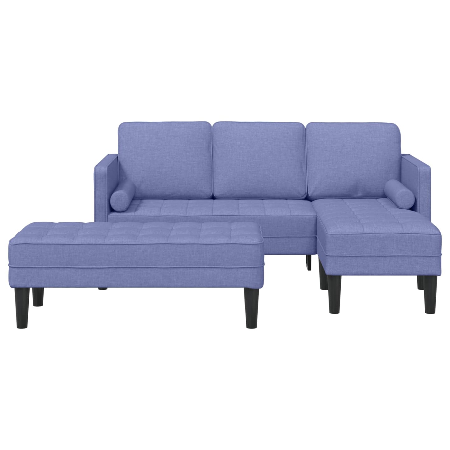 Bankstel met kussen 2 pcs Jeans Blauw Polyester is nu te koop bij PeponiXL, paradijselijk wonen!
