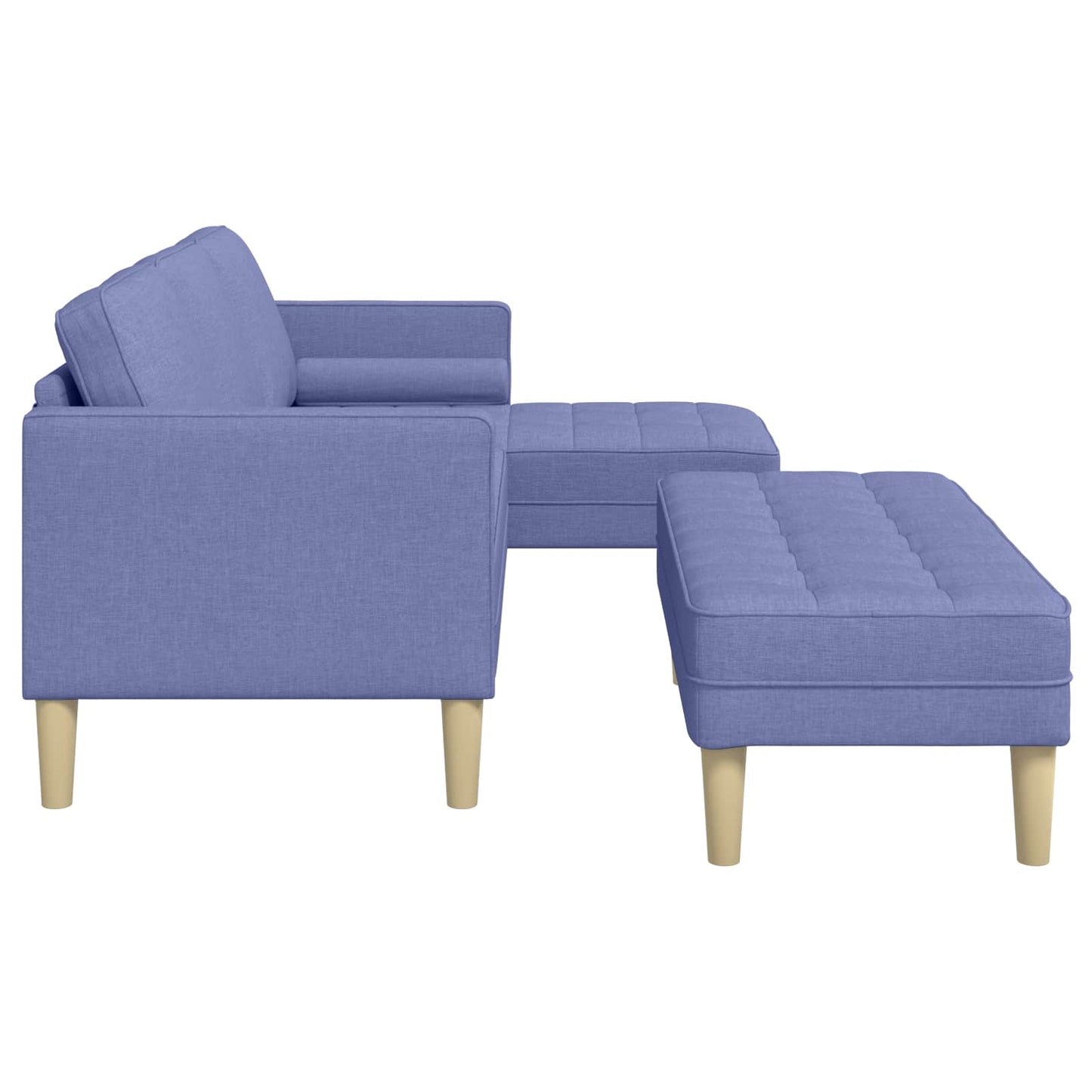 Bankstel met kussen 2 pcs Jeans Blauw Polyester is nu te koop bij PeponiXL, paradijselijk wonen!