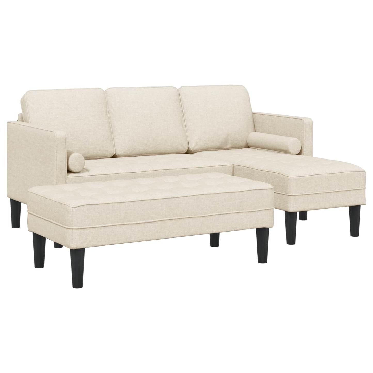 Bankstel met kussen 2 pcs Linnen Polyester is nu te koop bij PeponiXL, paradijselijk wonen!