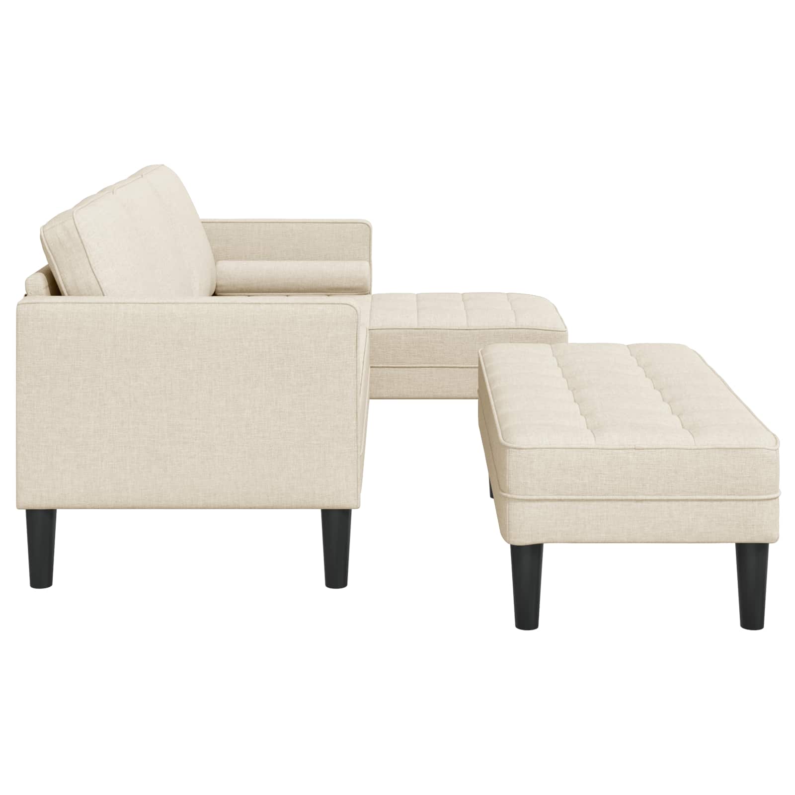 Bankstel met kussen 2 pcs Linnen Polyester is nu te koop bij PeponiXL, paradijselijk wonen!