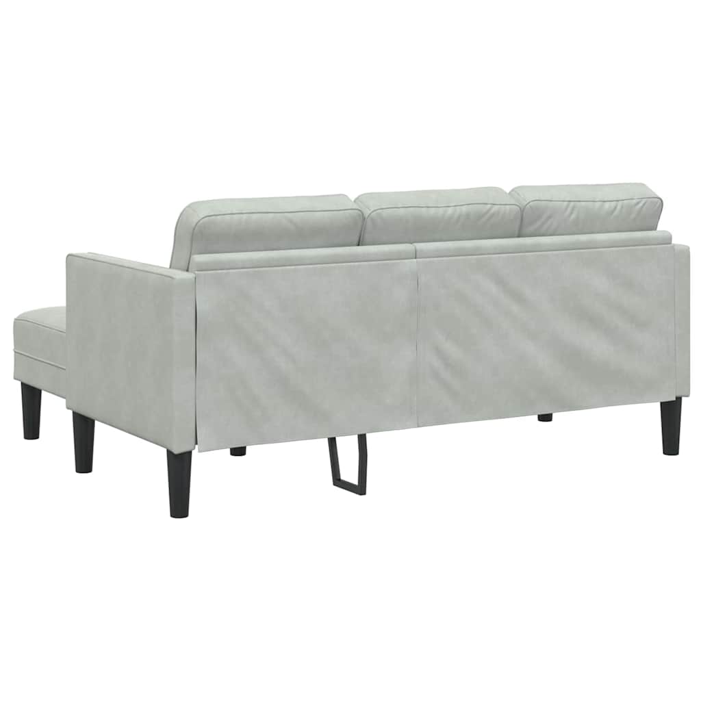 Bankstel met kussen 2 pcs Lichtgrijs Polyester is nu te koop bij PeponiXL, paradijselijk wonen!