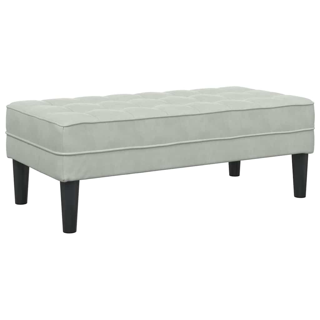 Bankstel met kussen 2 pcs Lichtgrijs Polyester is nu te koop bij PeponiXL, paradijselijk wonen!