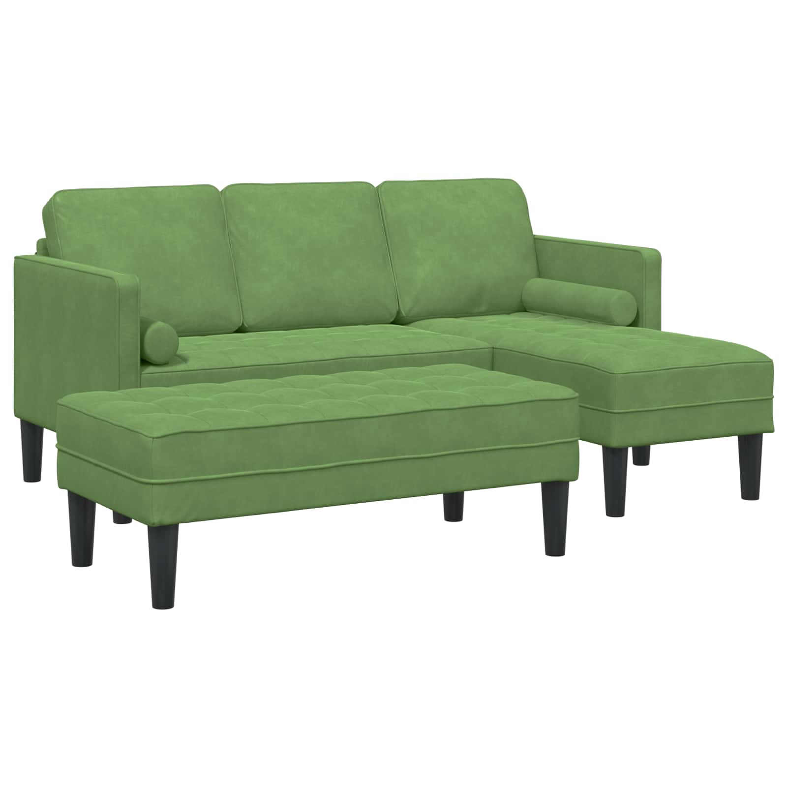 Bankstel met kussen 2 pcs Lichtgroen Polyester is nu te koop bij PeponiXL, paradijselijk wonen!