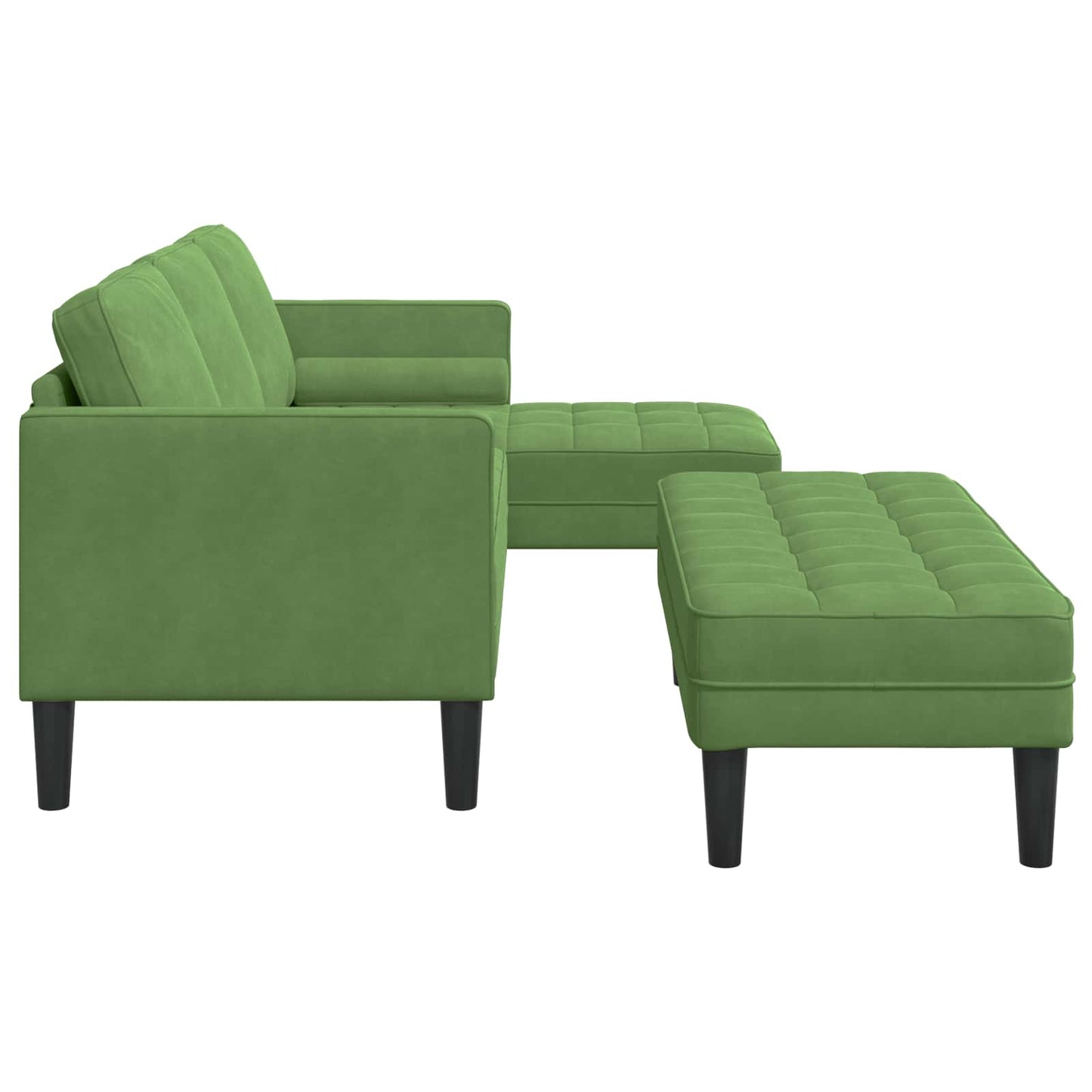 Bankstel met kussen 2 pcs Lichtgroen Polyester is nu te koop bij PeponiXL, paradijselijk wonen!