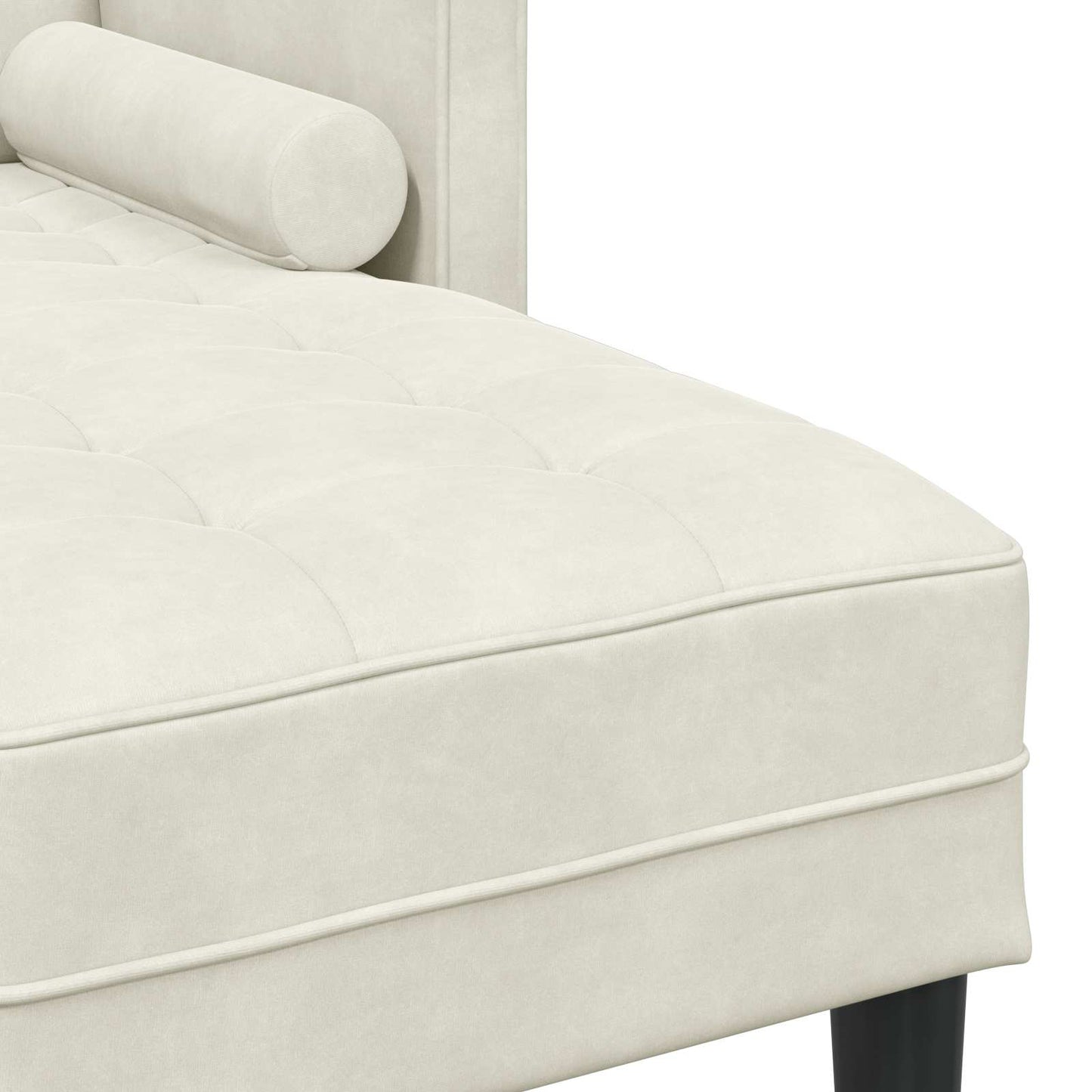 Bankstel met kussen 2 pcs Crème Polyester is nu te koop bij PeponiXL, paradijselijk wonen!