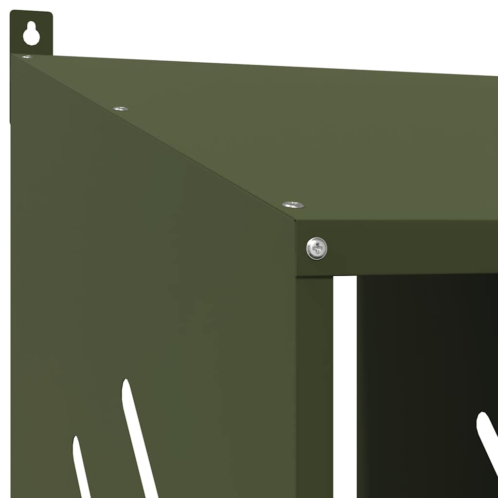Kippennestkastje met 6 vakken olijfgroen metaal is nu te koop bij PeponiXL, paradijselijk wonen!