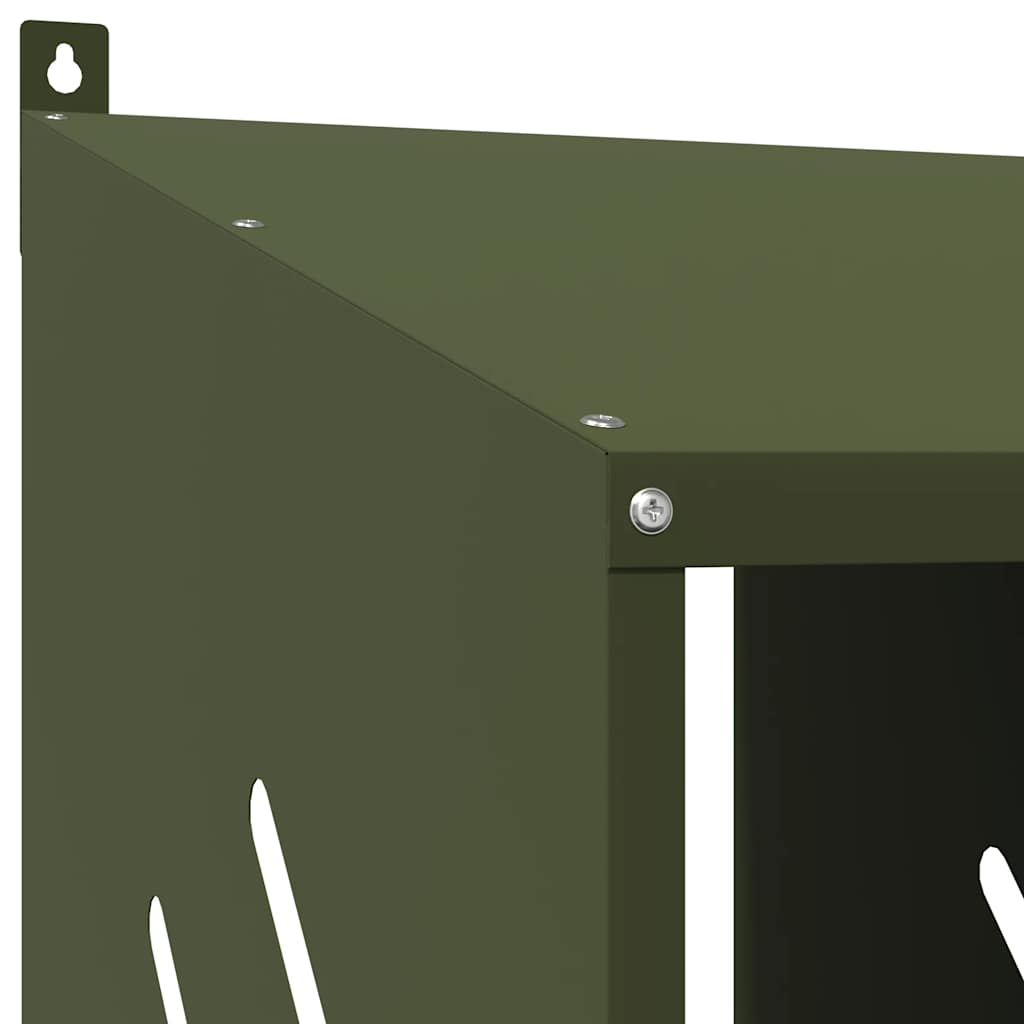 Kippennestkastje met 4 vakken olijfgroen metaal is nu te koop bij PeponiXL, paradijselijk wonen!