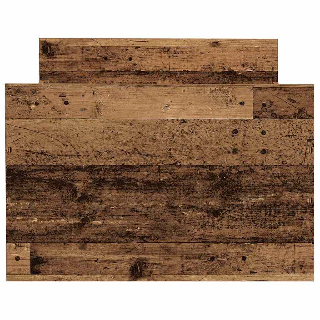 Bedframe met hoofdeinde Oud Hout 193 x 78 x 50 cm Bewerkt hout is nu te koop bij PeponiXL, paradijselijk wonen!