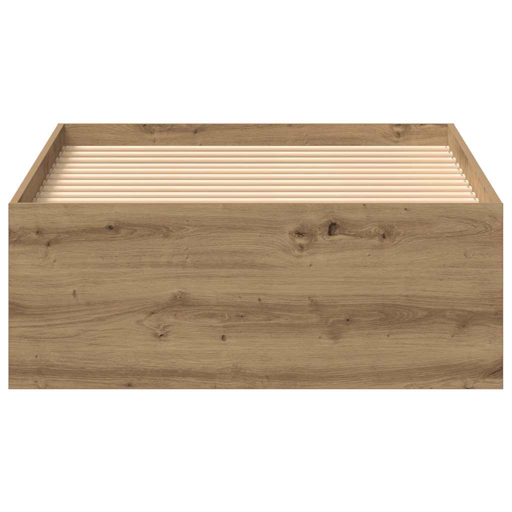 Bedframe zonder matras 75x190 cm spaanplaat ambachtelijk is nu te koop bij PeponiXL, paradijselijk wonen!