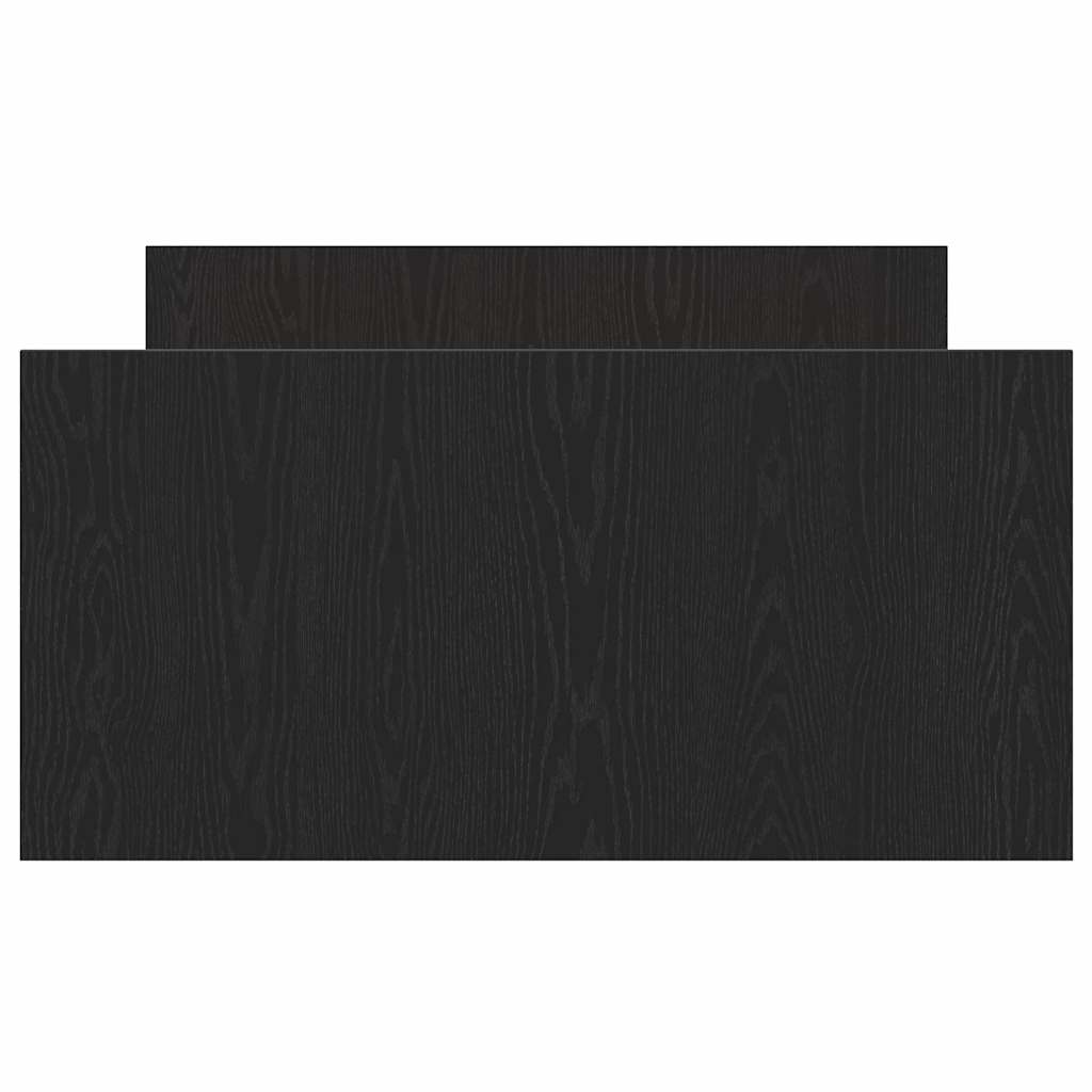 Bedframe met lade Zwart Eiken 203 x 103 x 50 cm Bewerkt hout is nu te koop bij PeponiXL, paradijselijk wonen!
