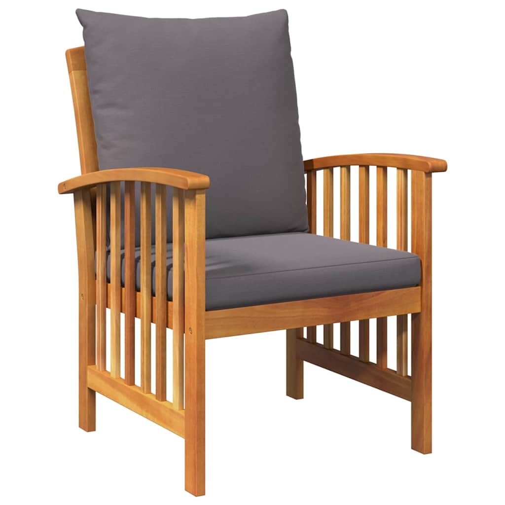 Tuinbankenset met kussen 3 pcs Olie naturel Massief Acaciahout is nu te koop bij PeponiXL, paradijselijk wonen!