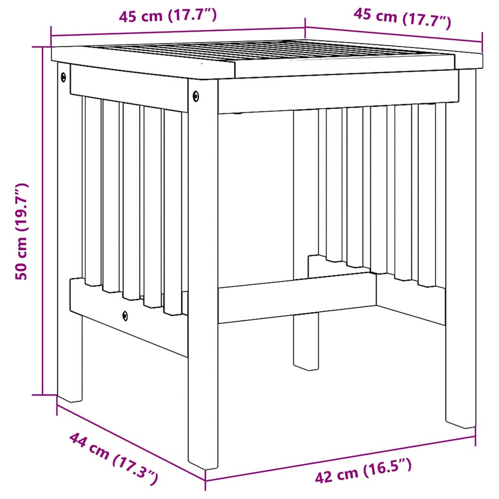 Bijzettafel Olie naturel Massief Acaciahout is nu te koop bij PeponiXL, paradijselijk wonen!