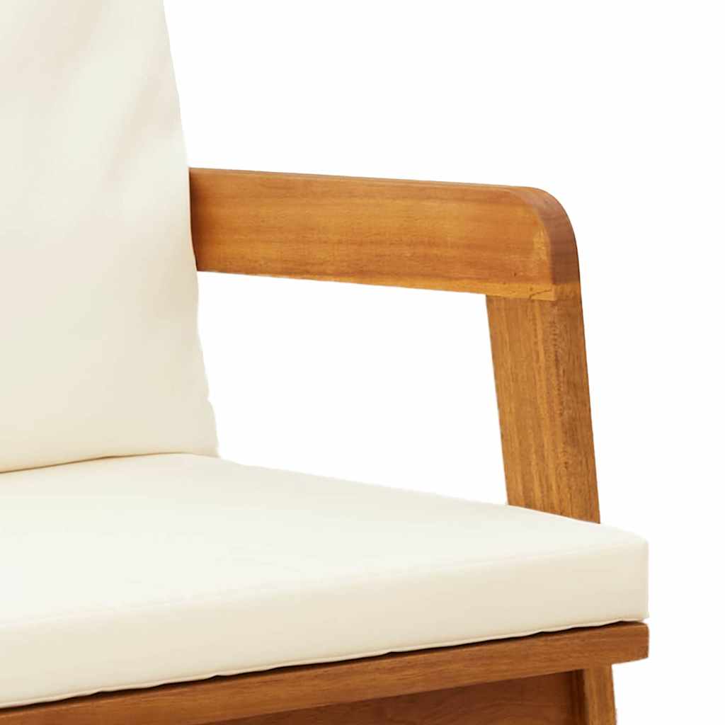 Tuinbank met kussen Olie naturel Massief Acaciahout is nu te koop bij PeponiXL, paradijselijk wonen!