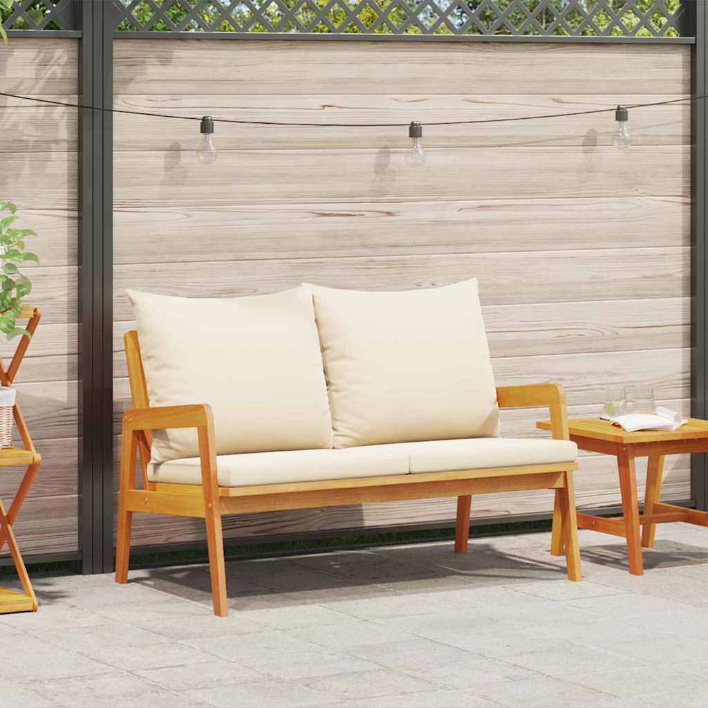 Tuinbank met kussen Olie naturel Massief Acaciahout is nu te koop bij PeponiXL, paradijselijk wonen!