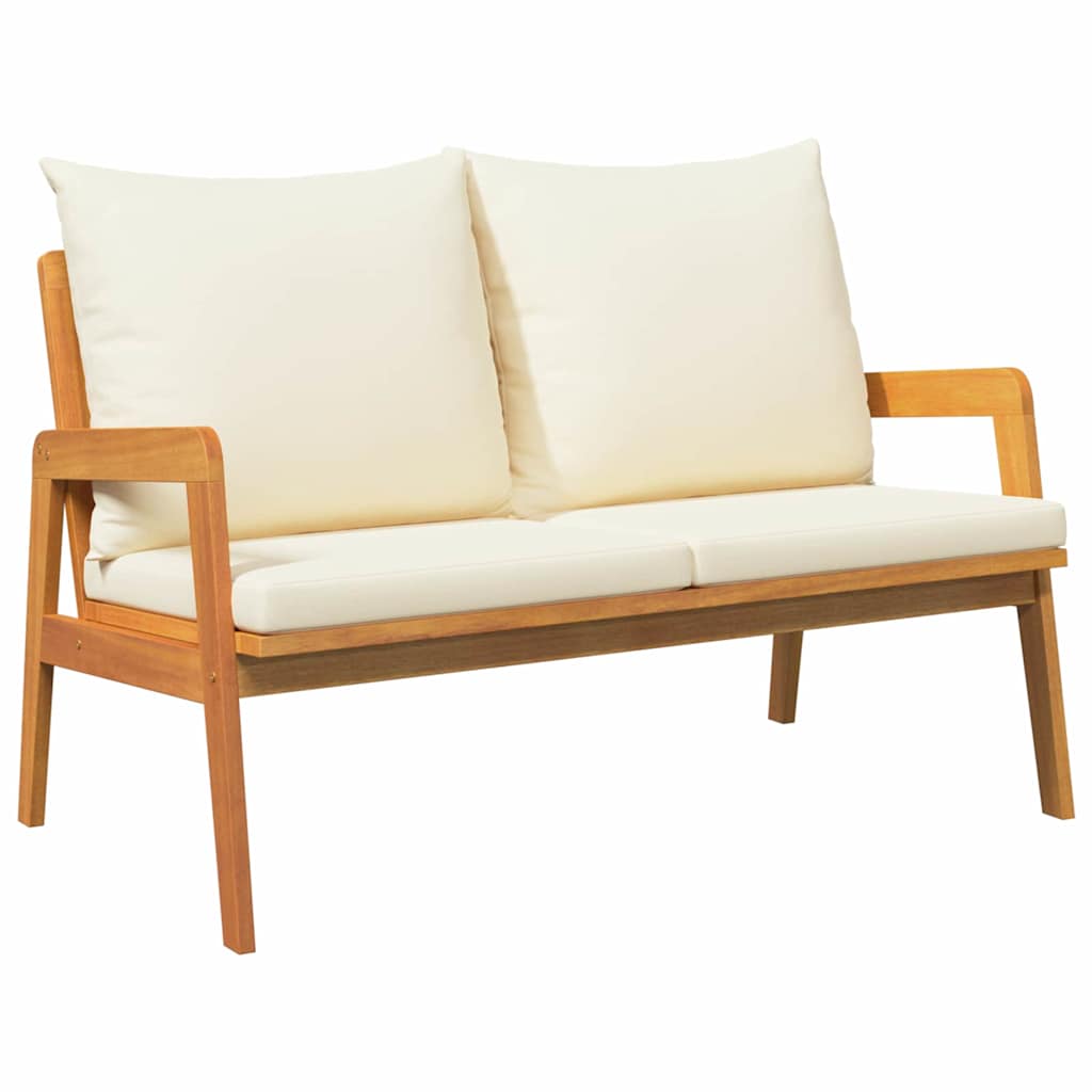 Tuinbank met kussen Olie naturel Massief Acaciahout is nu te koop bij PeponiXL, paradijselijk wonen!