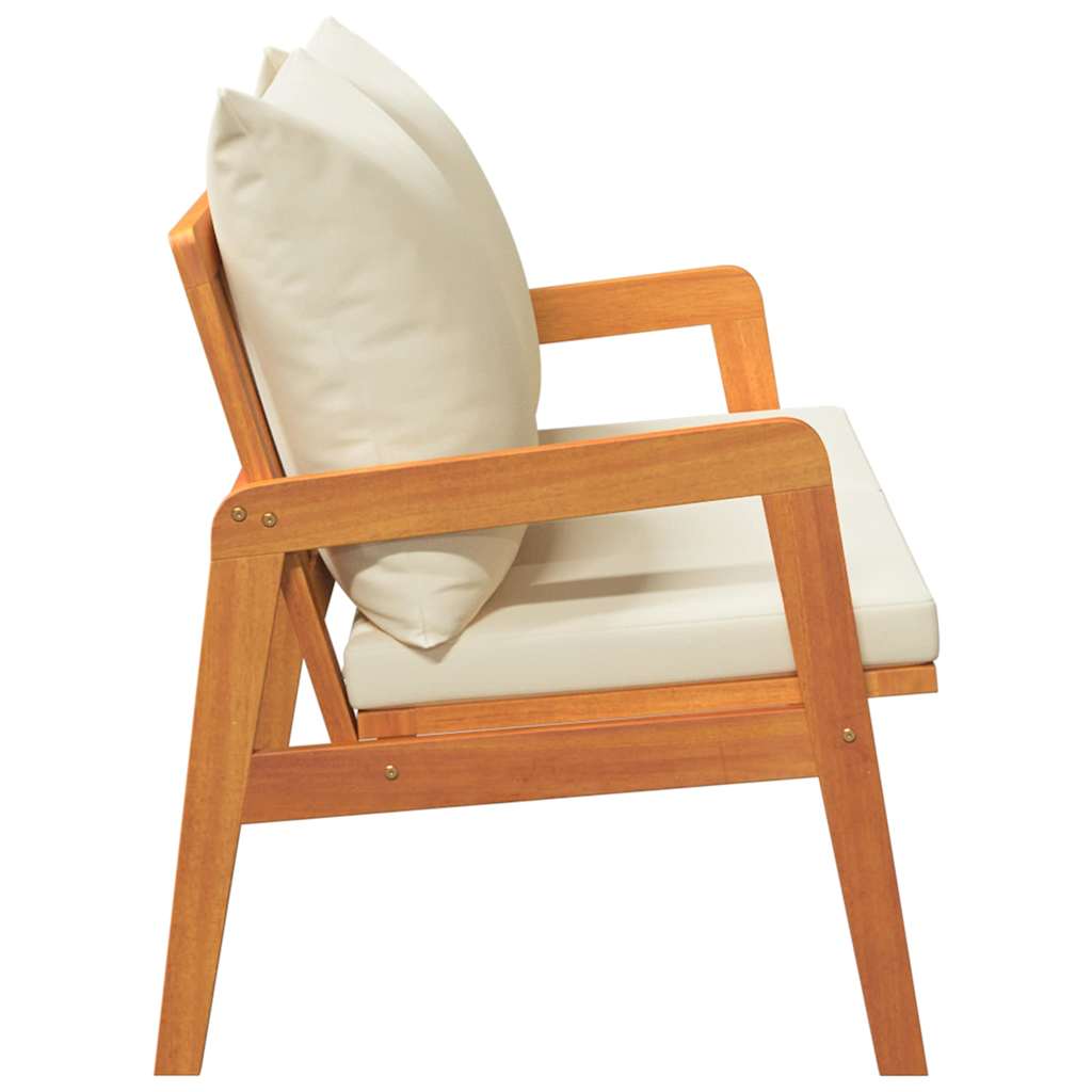Tuinbank met kussen Olie naturel Massief Acaciahout is nu te koop bij PeponiXL, paradijselijk wonen!
