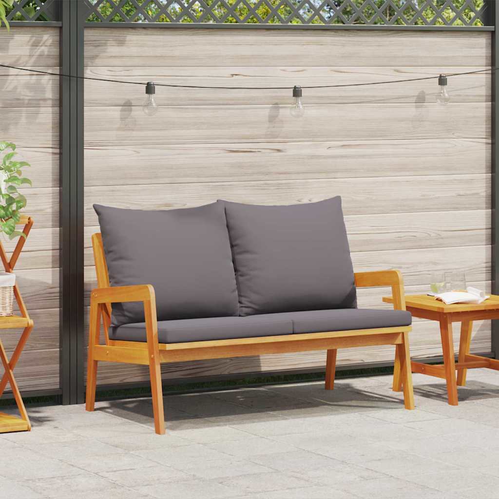 Tuinbank met kussen Olie naturel Massief Acaciahout is nu te koop bij PeponiXL, paradijselijk wonen!